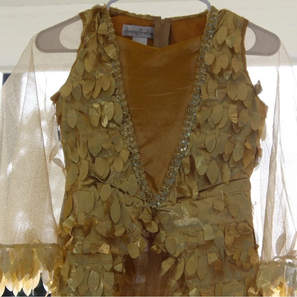 Chasing Fireflies Golden Phoenix Costume Size 10